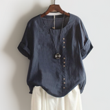 Rita – Blusa com Botões Decorativos