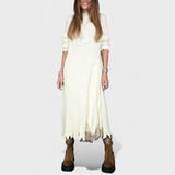 Alda - Conjunto Elegante Completo (malha longa + vestido)