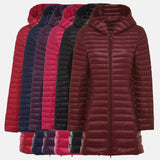 Puffer casaco com enchimento de Penas Leves