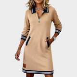 Tânia - Vestido Casual com Fecho