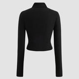 Sweater de Gola Alta com Laço Decorativo
