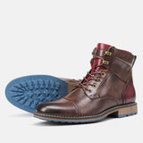 Aaron | Botas Oxford de Couro Premium