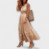 Lola - Vestido Maxi Boho de Renda