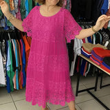 Aria | Vestido de renda de manga curta
