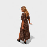 Nicole - Vestido Elegante Leopardo