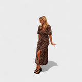 Nicole - Vestido Elegante Leopardo
