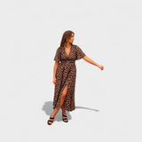 Nicole - Vestido Elegante Leopardo