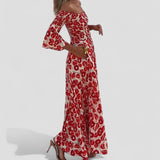 Marina – Vestido Fluido com Padrão Floral
