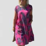 Fernanda | Vestido com Padrão Artístico