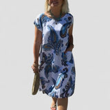 Fernanda | Vestido com Padrão Artístico
