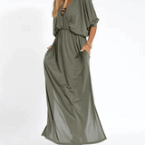 Flávia - Vestido com Decote em V