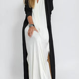 Ana - Vestido comprido elegante + casaco de malha a condizer