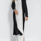 Ana - Vestido comprido elegante + casaco de malha a condizer