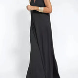 Ana - Vestido comprido elegante + casaco de malha a condizer