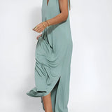 Ana - Vestido comprido elegante + casaco de malha a condizer