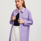 Shacket Casaco de Couro