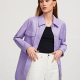 Shacket Casaco de Couro