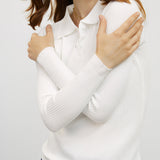 Sweater Polo de Malha Justo